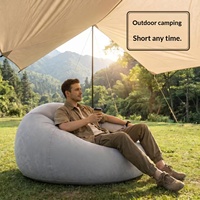 Canapé gonflable sphérique moderne et simple pour l'extérieur, pliable, pour la maison, pour dormir et se détendre, coussin d'air portable, pouf
