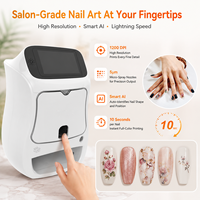 Imprimante à ongles 3D créative avec système de séchage UV LED intégré, machine de peinture rapide 2-en-1 à écran tactile pour salon de manucure