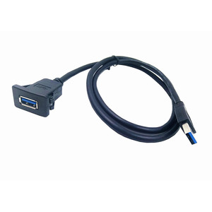 สายต่อขยาย USB3.0 สำหรับแผงหน้าปัดรถยนต์ 1 ม. อุปกรณ์เสริมเครื่องเล่นซีดีในรถยนต์พลาสติกทนทาน - Product Image 2