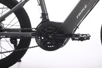 Vélo électrique de montagne pour adultes de 20 pouces, moteur sans balais 36V 350W, batterie lithium intégrée au moyeu arrière, cadre en acier à haute teneur en carbone, fourche à suspension 21