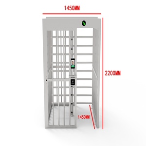 Hai chiều turnstiles Cổng An Ninh Mặt công nhận thời gian tham dự đầy đủ chiều cao turnstile cao cho an ninh khu dân cư - Product Image 4
