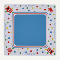 Tapis de Mahjong américain antidérapant en néoprène, motif Holly Jolly Christmas London, 33,5 pouces, silencieux, pour soirées de jeu en club NMJL