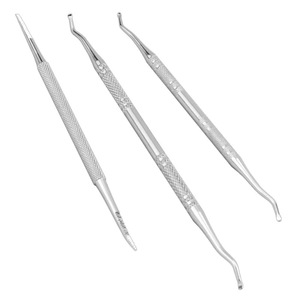 Strumento per Pedicure in acciaio inossidabile 100% 14.2-17.3cm incarnito per lima per unghie pulitore per unghie eliminatore per calli tipo di spintore - Product Image 5