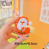 Porte-clés de Noël Kawaii, porte-clés en peluche Père Noël et rennes, breloques pour sac à main, porte-clés en peluche pour filles