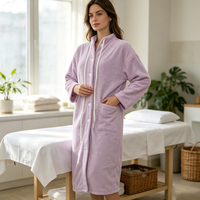 Peignoir pour femmes, peignoir de luxe de haute qualité, 100% coton respirant pour un usage quotidien, peignoir brodé personnalisé pour toutes les saisons