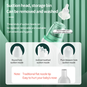 Aspirateur nasal électrique pour bébé en silicone souple personnalisable, outil de nettoyage du nez pour enfants avec musique - Product Image 4