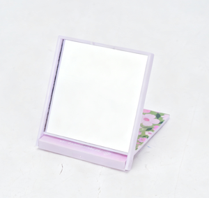 مرآة بلاستيكية بالجملة، مرآة تجميل صغيرة محمولة حديثة، مرآة بلاستيكية مخصصة للدعاية والترويج، هدية للفتيات في عيد الميلاد - Product Image 4