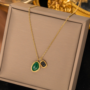 Femmes tanish gratuit étanche plaqué or bijoux accessoires bijoux acier inoxydable acier inoxydable papillon coeur collier - Product Image 3