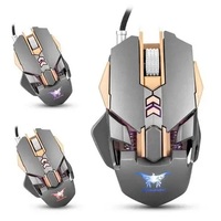 Souris de jeu sans fil 2,4G BT rechargeable et colorée, souris ergonomique 7D avec éclairage RGB pour les joueurs, ordinateur portable, ordinateur de bureau, accepte la personnalisation du logo