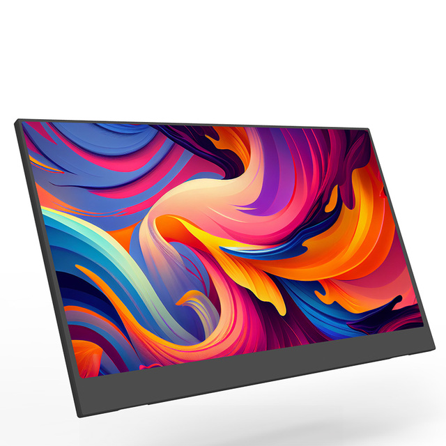 Portable Monitor 15.6 Inch FHD 1080P IPS HDR USB C Portable Screen HD External Travel Gaming Monitor for Laptop with Kickstand