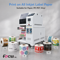 Printer Label Inkjet Otomatis Roll to Roll dengan Tinta Dye & Pigment, Kecepatan Tinggi, dan Registrasi untuk Printer Label Stiker Kertas PP PE PET