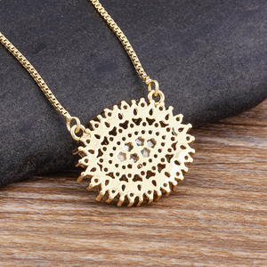 Qiku Bohemia Thổ Nhĩ Kỳ Mắt Ác Đầy Màu Sắc Pha Lê Mặt Dây Chuyền Vòng Cổ Micro Pave Đồng Zirconia Quyến Rũ Choker Đồ Trang Sức Phụ Nữ - Product Image 5