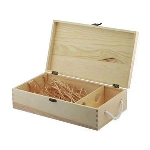 ¿Qué hacer con una caja de vino de madera? Caja de vino de madera para manualidades, mesa de caja de vino de madera - Product Image 5
