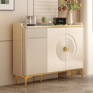 Organisateur de rangement à chaussures moderne en bois massif pour salon, trous de ventilation, multi-niveaux, gain de place, grande capacité, étagère à chaussures en bois - Product Image 4