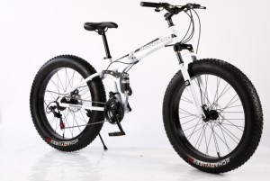 Vélo de montagne Fat Tire Snow <span class=keywords><strong>Biken</strong></span> 21 vitesses pour adultes, cadre en acier haute teneur en carbone, tout-terrain, hors route - Product Image 2