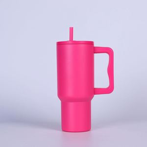 <b>40oz</b> Travel Car H4.0 <b>Handle</b> <b>Tumbler</b> Stainless Vacuum Mug Lid Straw Non-Slip ODM Custom Design - Product Image 3