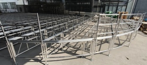 Scène mobile pour événements, concerts, mariages, scène d'assemblage facile à installer, contreplaqué antidérapant, hauteur réglable, à vendre - Product Image 2
