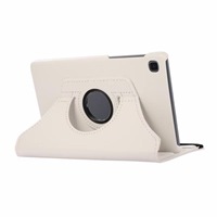 Étui pour tablette en cuir à motif litchi anti-chute à rotation à 360 degrés pour Tab A7 Lite 8,7 pouces T220/T225 en plusieurs couleurs