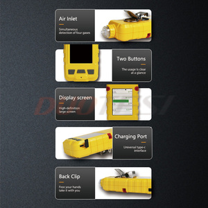 เครื่องตรวจจับก๊าซแบบพกพา 5-in-1 ยี่ห้อ DUOTESI สำหรับงานทางทะเล, มาตรฐาน CE/ATEX, พร้อมปั๊มในตัวสำหรับตรวจจับ H2S/O2/CO/CH4/CO2, รับผลิตแบบ OEM/ODM, ขายดีสำหรับงานเรือ/น้ำมัน/เหมือง - Product Image 6