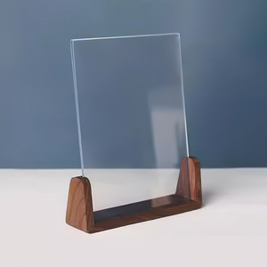 Phổ biến 10.7*15.2cm trang trí nội thất hiện đại tối giản rắn <span class=keywords><strong>Walnut</strong></span> khung ảnh bằng gỗ U hình hiển thị hình ảnh khung - Product Image 4