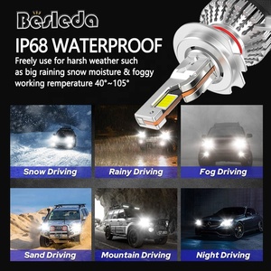 หลอดไฟหน้ารถยนต์ LED 9005 9006 H4 H1 70W อุณหภูมิสี6000K สำหรับทุกสภาพอากาศ - Product Image 6