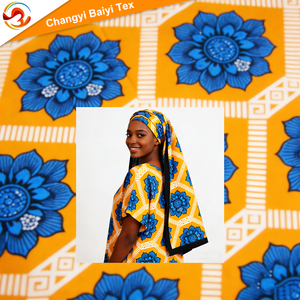 Tissu <span class=keywords><strong>pagne</strong></span> <span class=keywords><strong>africain</strong></span> <span class=keywords><strong>en</strong></span> coton imprimé, véritable cire garanti, original - Product Image 4