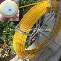 Poussoir de câble en fibre de verre de 11 mm 250 m, poussoir de conduit électrique, serpent de conduit, poussoir-tireur, FRP, tige de conduit