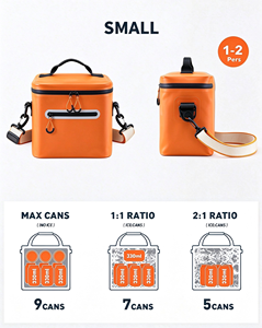 Custom Tarpaulin Cooler <b>Bag</b> Portable Insulated Shoulder <b>Bag</b> Waterproof Leak-Proof 7L Casual Letter Lunch Beverage Travel Camping - Product Image 2