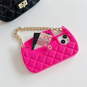 Cadena de silicona de diseñador de moda con cuentas para cartera y funda de teléfono, tipo bandolera, para iPhone 12 13 14 15 Pro Max - Product Image 2