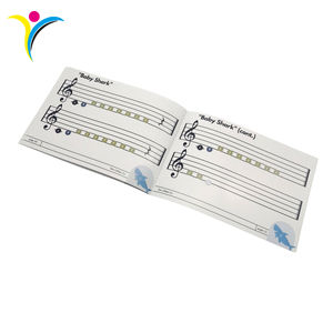 Folleto <span class=keywords><strong>de</strong></span> Canciones Personalizado A5 al por Mayor, Encuadernado con Grapas, Papel <span class=keywords><strong>de</strong></span> Arte, Impresión Offset, Folleto Musical - Product Image 4