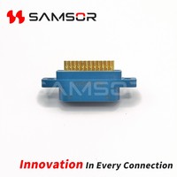 Connecteur de soudure Micro-D en plastique J30-25ZKS, série J30, 25 broches, avec contacts à souder