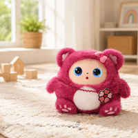 Ours en peluche parlant AI rose, robot compagnon émotionnel pour enfants