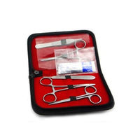 Kit de dissection chirurgicale vétérinaire portable pour chiens et animaux de grande taille, scalpel réglable et outils en acier inoxydable autoclavables