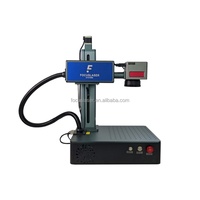 Nouvelle mini-machine de découpe laser à fibre pour métal CNC avec système de refroidissement par air prenant en charge les formats DXF/BMP/AI/PLT
