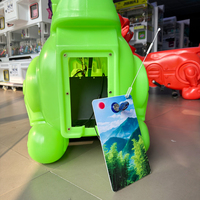 Machine à bulles pour enfants Naughty Dog - Matériau PE, capacité 5L, usage commercial, fabriqué en Guangdong, modèle HW-PPJ3, rouge et vert, 1 an de garantie