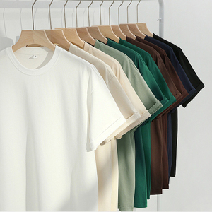 STOCK US 230g 100% Coton <span class=keywords><strong>t-shirts</strong></span> Prix d'usine Fabricant Impression de logo personnalisé T-shirt uni Unisexe Femme Homme T-shirt - Product Image 1