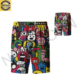 Wholesale Mens Fitness Sports Shorts Sublimation Design Running Shorts Custom Mens Blank Beach Shorts - Product Image 6
