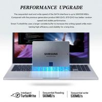 Ổ cứng SSD SATA3.0 870 QVO, tốc độ đọc 560MB/s, dung lượng 500GB, 1TB, 2TB, mã MZ-77Q8T0BW dành cho Samsung.