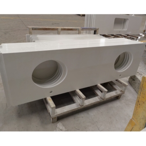 Encimeras de Cuarzo Blanco de Alta Calidad, Modernas y Sencillas, para Mesas de Centro y Baños - Product Image 2