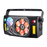Éclairage LED QSE RGBW Bee Eyes 6-en-1 avec télécommande/DMX512, construction en aluminium et plastique IP65 pour entrepôt, DJ, KTV
