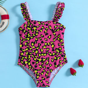 Sello de fábrica con cuentas, niña de 12 años, chicas, plumas de lentejuelas con estampado Bandeau de una pieza, 1 pieza - Product Image 6