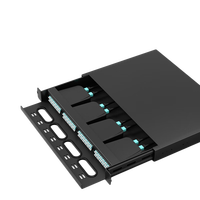 Panneau de brassage 1U 96 cœurs MPO MTP avec ports SC/FC/LC, rail coulissant guidé, FTTH GSM, boîtier métallique, conception personnalisée, montage en rack