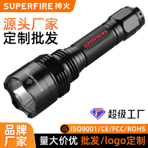 ซุปเปอร์ไฟร์ X8 ไฟฉาย LED แบบชาร์จไฟได้ 10W 383M ลำแสงอลูมิเนียมอัลลอยด์ไฟฉุกเฉินกันน้ำ - Product Image 4