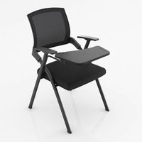 Foshan Chaise de formation pliable pliante bon marché avec tablette de table pour tablette d'écriture pour école salle de conférence bureau étudiant universitaire