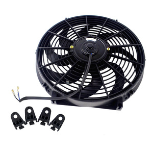 Ventilateur de refroidissement de voiture Poyracing 14 pouces 12V 90W à pales courbes pour mise à niveau et rénovation - Product Image 2