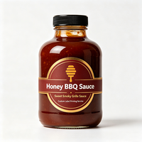 Etiquetas Personalizadas Haoxuan para Botellas de Salsa de Miel, Impresas en Lámina Dorada PET, Adhesivos Impermeables para Empaques de Alimentos Premium