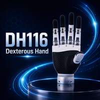 Leadshine DH116 11 DOF Mano Robótica Diestra con Sensor Táctil, Pinza Robótica Humanoide, Endóptero
