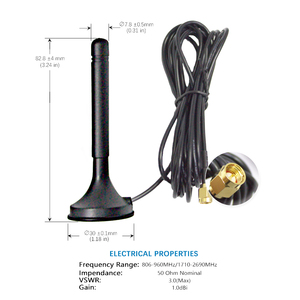 High Quality 868 619-2700/6000 MHz Outdoor Magnetic <strong>Antenna</strong> Dual Band Long Range Lte Car <strong>Gsm</strong> 5.8 2.4ghz Wifi 5g 4g <strong>Antenna</strong> - Product Image 4