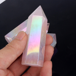คริสตัลคุณภาพสูง โรสควอตซ์ทรงแหลม คริสตัลใสทรงหอคอย - Product Image 2