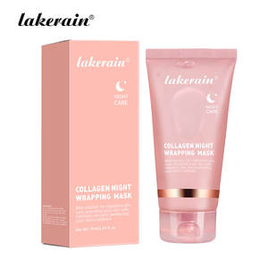 Kollajen gece sarma maskesi peeling elastik nemlendirici yüz bakımı donukluğu azaltır parlaklık artırır hidrolize kollajen - Product Image 1